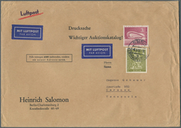 Berlin: 1960: Umschlag Firma Salomon Ca. 23 X 16 Cm Als Luftpostdrucksache Mit 1.- DM Und 3.- DM Bau - Covers & Documents