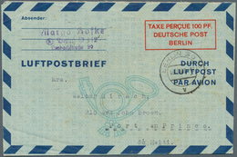 Berlin - Ganzsachen: 1948, 100 Pfg. Luftpostfaltbrief In Type I, Bedarfsgebraucht Aus "BERLIN SO36 1 - Autres & Non Classés