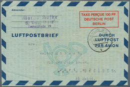 Berlin - Ganzsachen: 1948, 100 Pfg. Luftpostfaltbrief In Type I, Bedarfsgebraucht Aus "BERLIN SO36 1 - Other & Unclassified