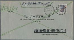 Berlin - Postschnelldienst: 80 Pf. Rotaufdruck Als EF Auf Postschnelldienstbf. Von Berlin-Hermsdorf - Lettres & Documents