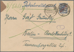 Berlin - Postschnelldienst: 80 Pf. Rotaufdruck Als EF Auf Postschnelldienstbf. Von Berlin-Zehlendorf - Covers & Documents