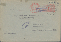 Berlin - Besonderheiten: Ortsbf. Ab Berlin-Tempelhof 2 Vom 12.7.48 An Den Magistrat Von Groß Berlin - Autres & Non Classés