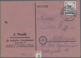 Französische Zone - Baden: 1948, Wiederaufbau Stadt Freiburg, Portogerechte Einzelfrankatur 4 + 16 P - Other & Unclassified