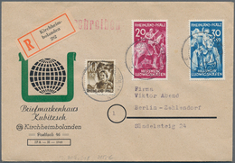 Französische Zone - Rheinland Pfalz: 1948, Vier Belege Frankiert Mit Ausgaben "Hilfswerk Ludwigshafe - Other & Unclassified
