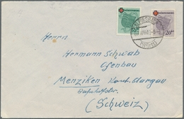 Französische Zone - Württemberg: 1949, "10 Und 20 Pfg. Rotes Kreuz" Als Portorichtige MiF Auf Brief - Andere & Zonder Classificatie