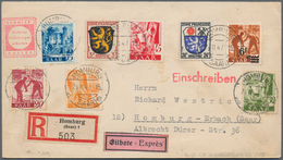 Saarland (1947/56): 1947, Bedarfsbrief Ab "LUDWEILER über VÖLKLINGEN" Frankiert Mit 12 Pfg Aus Der E - Unused Stamps