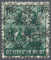 Bizone: 1948. Netzaufdruck 16 Pf In C-Farbe, Gestempelt. ARGE-Farbbestimmung. (Michel 400,- Euro) - Other & Unclassified