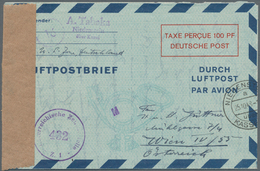 Bizone - Ganzsachen: 1948 Drei Luftpostbriefe Davon 2 Ganzsachen, 2x In Die USA Und Einmal Mit Zensu - Autres & Non Classés