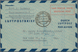 Bizone - Ganzsachen: 100 Pf. Lp-Faltbf. Typ II Bedarfsgebr. Ab Berlin-Charlottenburg Vom 21.7.49 übe - Sonstige & Ohne Zuordnung