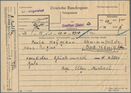 Bundesrepublik Deutschland: 1954. Dekorative 5 Pf Posthorn Massenfrankatur Aus 32er-Block (1 Marke M - Lettres & Documents