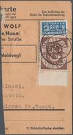 Bundesrepublik Deutschland: 1951, 60 Pfg. Posthorn Vom Unterrrand Mit Formnummer "2c" Auf Paketkarte - Briefe U. Dokumente