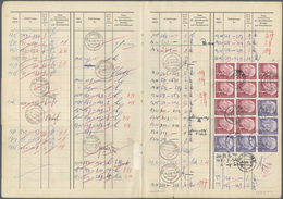 Bundesrepublik Deutschland: 1954, Heuss 1-3 DM, Mehrfach Meist In Einheiten Von Paar Bis 6er-Block A - Lettres & Documents