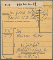 Bundesrepublik Deutschland: 1956/1959, 40 Pf Heuss Medaillon, Waager. Paar, Portogerecht Auf Eilbote - Covers & Documents