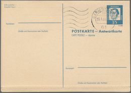 Bundesrepublik Deutschland: 1964. Doppelkarte 15+15 Pf Luther Als Versuchsmuster Mit Masch.-Stpl. "D - Lettres & Documents