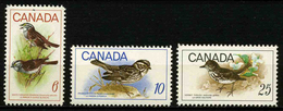 CANADA - OISEAUX - YT 422 à 424 ** - SERIE COMPLETE 3 TIMBRES NEUFS ** - Andere
