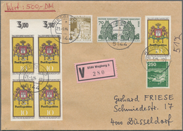 Bundesrepublik Deutschland: 1977, 10 Pfg. Tag Der Briefmarke, Allseitig UNGEZÄHNTER Vierblock Vom Ob - Briefe U. Dokumente