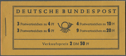 Bundesrepublik - Markenheftchen: 1951, Posthorn Markenheftchen, Hinterer Deckel Zusätzliche Klammers - Autres & Non Classés