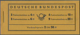 Bundesrepublik - Markenheftchen: 1951, Posthorn Markenheftchen, Hinterer Deckel Zusätzliche Klammers - Sonstige & Ohne Zuordnung