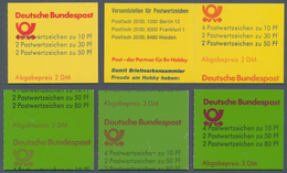 Bundesrepublik - Markenheftchen: 1980/1982, Fünf Markenheftchendeckel, Alle Mit Verschiedenen, Stark - Sonstige & Ohne Zuordnung