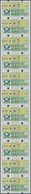 Bundesrepublik - Automatenmarken: 1981, 10 Pf Im 11er-Streifen Mit 3 Rückseitigen Zählnummern, Alle - Machine Labels [ATM]