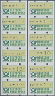 Bundesrepublik - Automatenmarken: 1981, 10 Pf U. 40 Pf Zusammenhängend, Beide Marken Mit Abart "DBP - Timbres De Distributeurs [ATM]