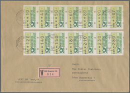 Bundesrepublik - Automatenmarken: 1981, 10 Pf - 280 Pf Kompl. Tastensatz Mit 14 Werten, Zusammenhäng - Machine Labels [ATM]