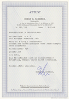 Bundesrepublik - Rollenmarken: 1951, 4 Pf Braunocker Posthorn, 11er-Streifen Vom Rollenende, Oben Mi - Roulettes