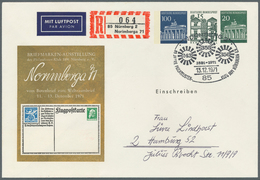 Bundesrepublik - Ganzsachen: 1971, Privatumschlag 100Pf/15Pf/20Pf, Vs. GOLDFARBIGER(!) Zudruck "Nori - Other & Unclassified