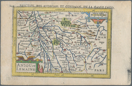 Landkarten Und Stiche: 1610. Anjou Et Lemaine, Descrit Des Andegav Et Cenoman En La Gaule Lugd. Bert - Géographie