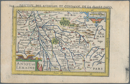 Landkarten Und Stiche: 1610. Anjou Et Lemaine, Descrit Des Andegav Et Cenoman En La Gaule Lugd. Bert - Geographie