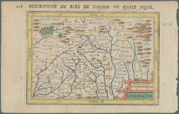 Landkarten Und Stiche: 1610. Lemovicum, Description Du Pays De Limosin En Gaule Aquit. Attractive Sm - Géographie