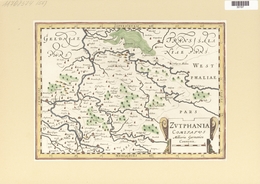 Landkarten Und Stiche: 1734. Zutphania Comitatus, By Gerardus Mercator Ca 1633, Published In His Atl - Geographie