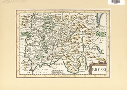 Landkarten Und Stiche: 1734. Bresse. Map Of The Bresse, Burgundy Region Of France, Published In The - Géographie