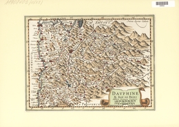 Landkarten Und Stiche: 1734. Map Of Dauphine, France. From The Mercator Atlas Minor Ca 1607, Later A - Géographie