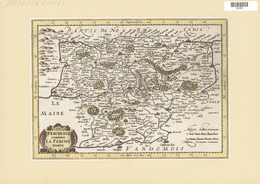 Landkarten Und Stiche: 1734. Perchensis Comitatus La Perche Comte From The Mercator Atlas Minor Ca 1 - Aardrijkskunde