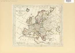 Landkarten Und Stiche: 1797, Map Of Europe By Johann Wallch, Ca 1797. Holes At Left Margin Where The - Geographie