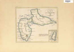 Landkarten Und Stiche: 1822. Map Of The Island Of Guadaloupe, By One Fr. Pluth, From Prague In 1822. - Geographie