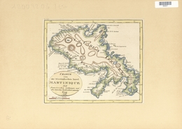 Landkarten Und Stiche: 1822. Map Of The Island Of Martinique, By One Fr. Pluth, From Prague In 1822. - Aardrijkskunde