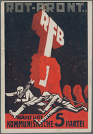 Ansichtskarten: Politik / Politics: DEUTSCHLAND 1928, "ROT-FRONT...RFB Wählt Liste 5 Kommunistische - Figuren