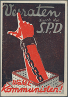 Ansichtskarten: Politik / Politics: DEUTSCHLAND 1928, "Verraten Durch Die S.P.D. Wählt Kommunisten!" - Personnages