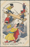 Ansichtskarten: Politik / Politics: RUSSLAND, Ca. 1904 Französische Karikatur Aus Der Serie "Le Bran - Figuren