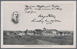 Ansichtskarten: Propaganda: 1924(!) Card With Inset Portrait Of Hitler While He Was In Festungshafta - Parteien & Wahlen