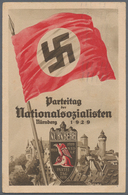 Ansichtskarten: Propaganda: 1929. Reichsparteitag Nr2 Propaganda Card USED AT RALLY. A Rare, Early R - Partis Politiques & élections