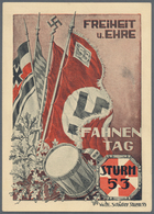 Ansichtskarten: Propaganda: 1931 Freiheit-Ehre - Fahnentag / Freedom And Honor = Flag [Colors] Day: - Political Parties & Elections