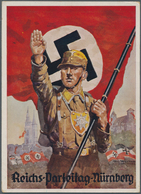 Ansichtskarten: Propaganda: 1933, "Reichs-Parteitag Nürnberg", Sign. Friedmann, Farbige Propagandaka - Parteien & Wahlen