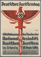 Ansichtskarten: Propaganda: 1933. Juristentag . 4th Anniversary Of Bund Des National Sozialist Deuts - Partis Politiques & élections