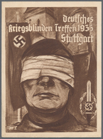 Ansichtskarten: Propaganda: 1935. Deutsches Kriegsblinden Treffen 1935 Stuttgart / Meeting For Those - Partis Politiques & élections