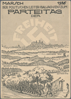 Ansichtskarten: Propaganda: 1935. "Marsch Der Politischen Leiter (Gau Sachsen) Zum Parteitag Der Fre - Partis Politiques & élections