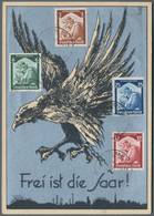 Ansichtskarten: Propaganda: 1935, "Frei Ist Die Saar!" Dankkarte Anläßlich Des Saarsieges Winter-hil - Parteien & Wahlen