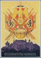 Ansichtskarten: Propaganda: 1936, Farbige Propagandakarte Zum Reichsparteitag 1946 Aus Dem Verlag Ph - Partis Politiques & élections